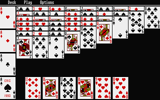 Computer Patience atari screenshot